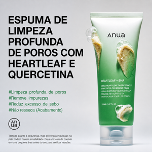 Espuma de Limpeza Facial Anua Heartleaf Quercetinol