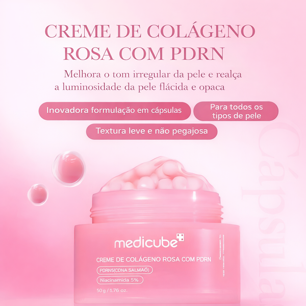 Medicube Creme em Cápsulas de Colágeno Rosa com PDRN 55g