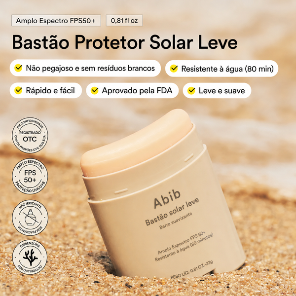 Protetor Solar Facial em Bastão Abib FPS 50+ | Matte Oleosidade