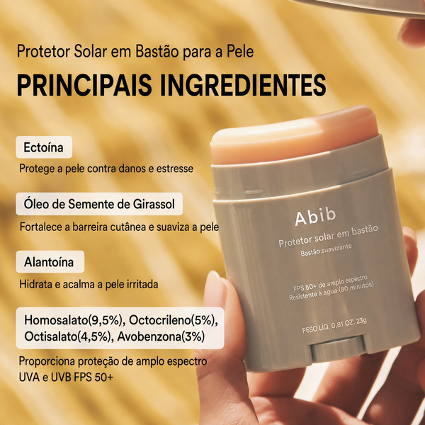 Protetor Solar Facial em Bastão Abib FPS 50+ | Matte Oleosidade