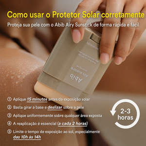Protetor Solar Facial em Bastão Abib FPS 50+ | Matte Oleosidade