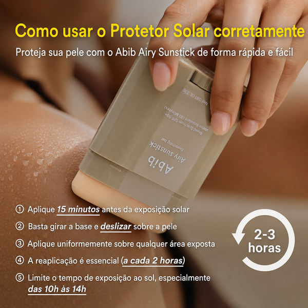 Protetor Solar Facial em Bastão Abib FPS 50+ | Matte Oleosidade