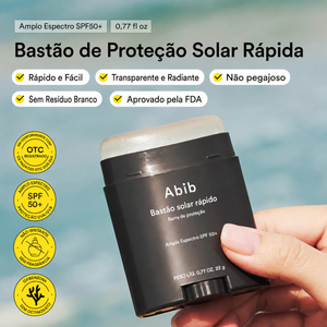 Protetor Solar Facial em Bastão Abib FPS 50+ | Pele Sensível