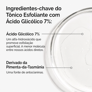 Tônico Facial Esfoliante Ácido Glicólico 7% The Ordinary | Poros e Textura